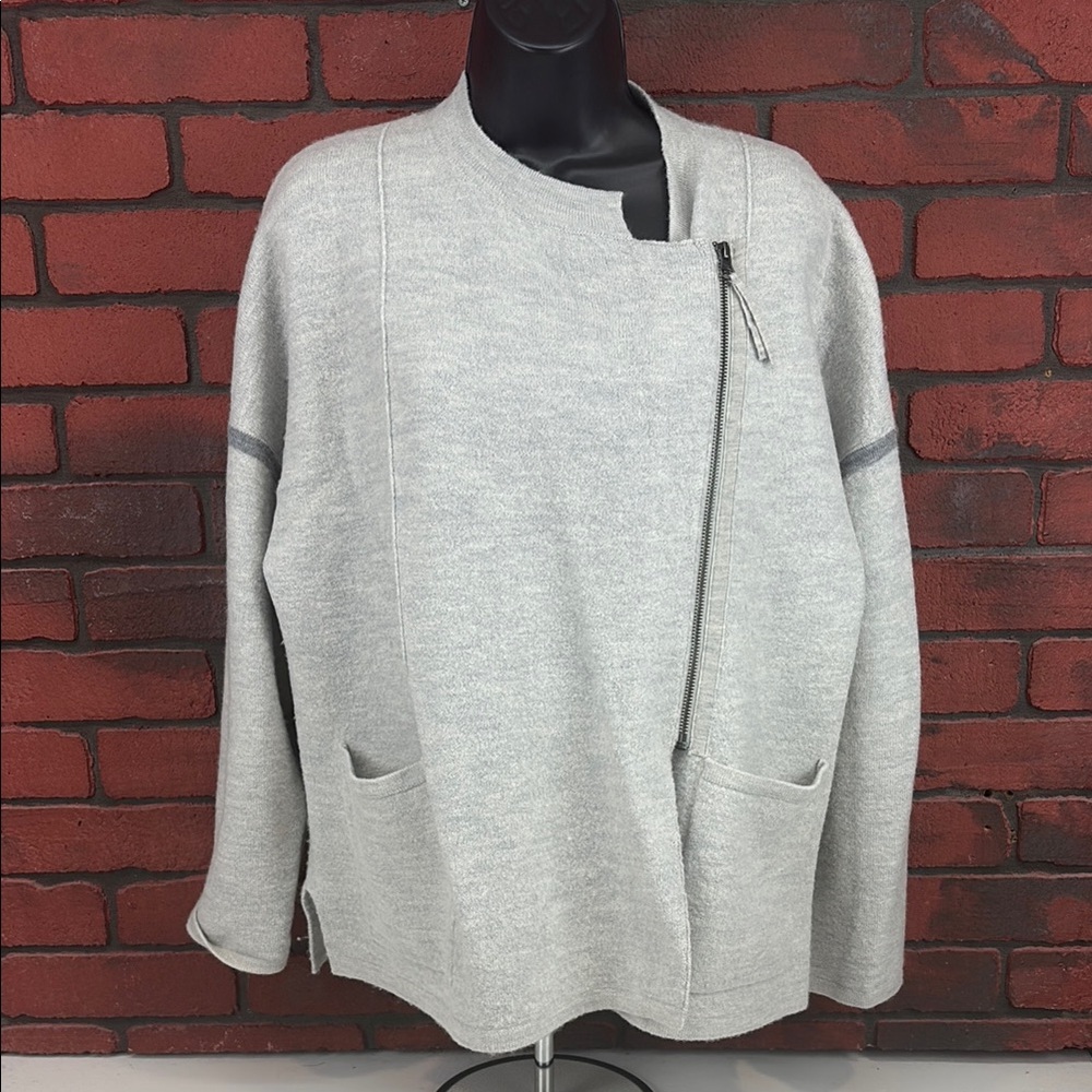 Wrap London Sweater Womans 8 Light Grey
